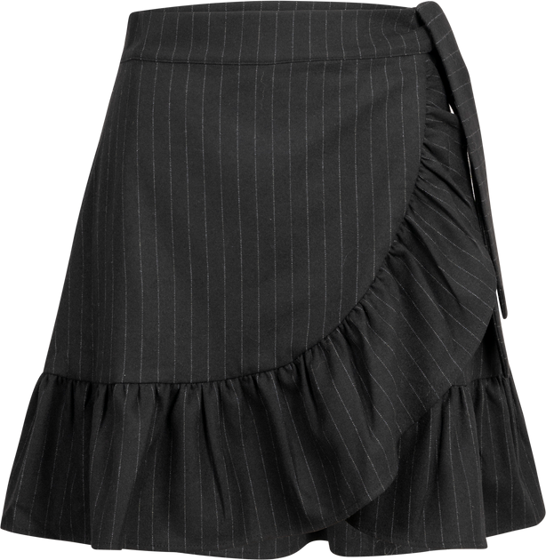 Wanda Skirt Black Pinstripe